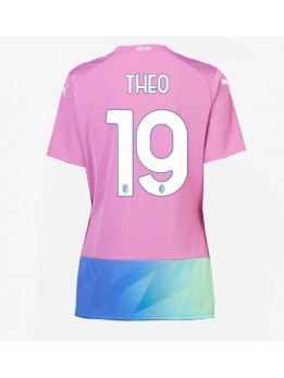 Billige AC Milan Theo Hernandez #19 Tredjedrakt Dame 2023-24 Kortermet
